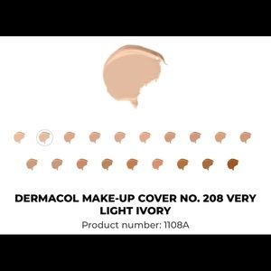 Makeup - Dermacol foundation in shade 1108A(208) Makeup - Dermacol foundation in shade 1108A(208)